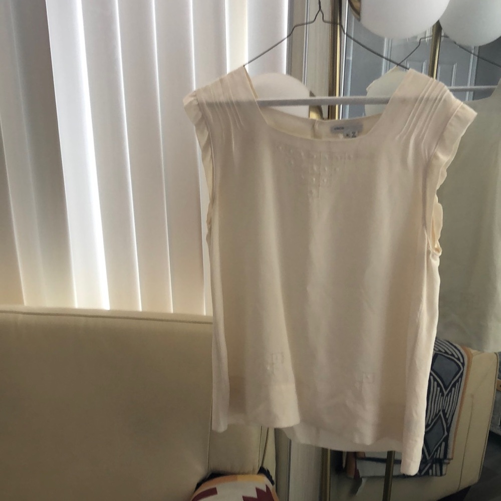 Vince Silk Sleeveless Blouse